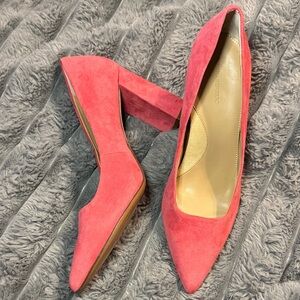 Banana Republic Women's Coral Suede Heels